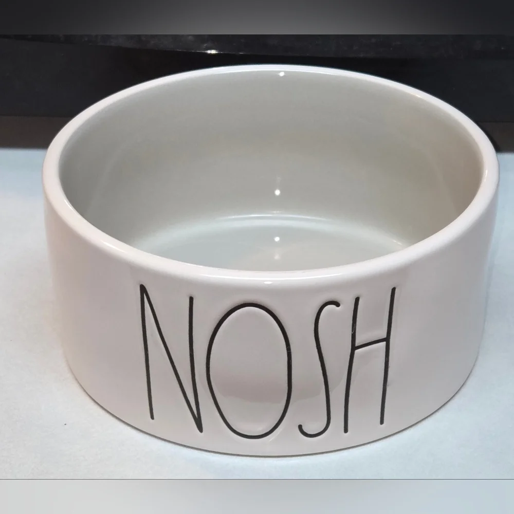 Rae Dunn NOSH Pet Dog Cat Bowl Artisan Collection 6”